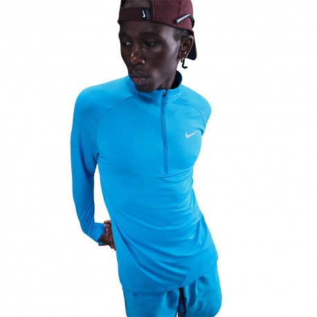 Nike Stride Maglia Running Felpa Running Blu Hero Uomo