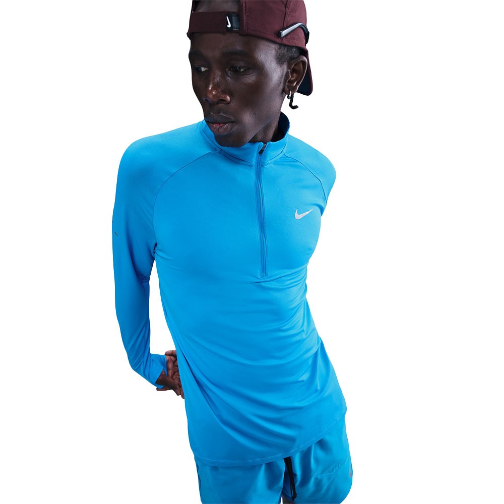 Nike Stride Maglia Running Felpa Running Blu Hero Uomo