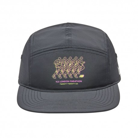 New Balance Cappellino Running 5 Panel London Edition Nero