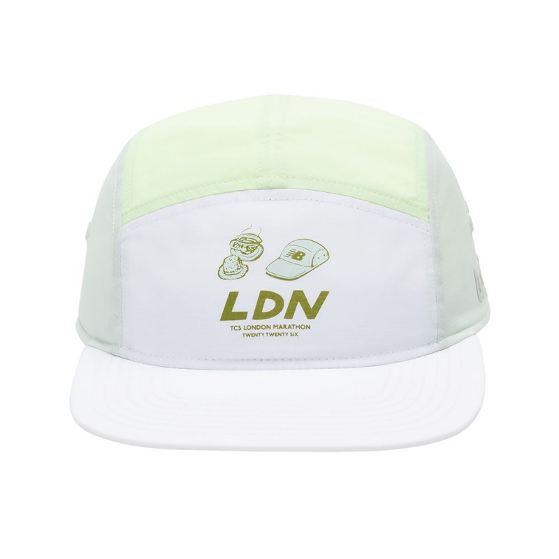 New Balance Cappellino Running 5 Panel London Edition Afterglow