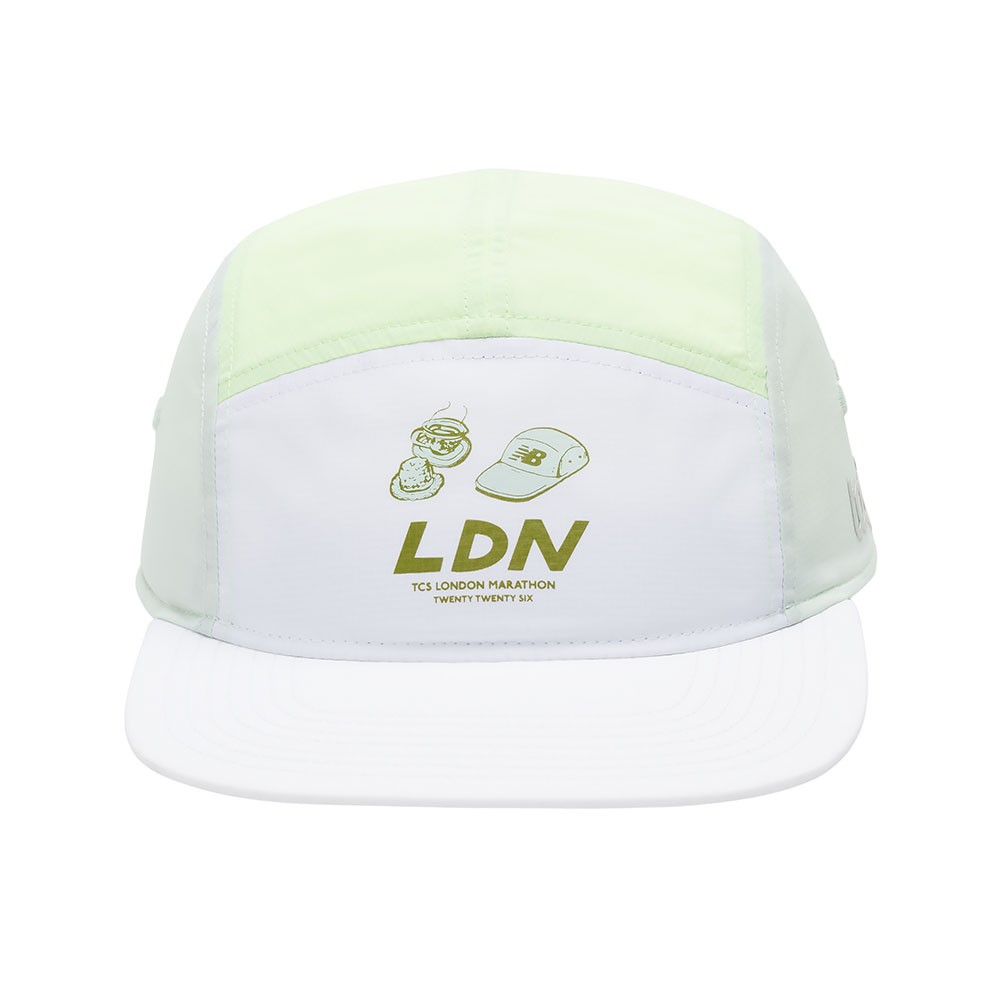 New Balance Cappellino Running 5 Panel London Edition Afterglow
