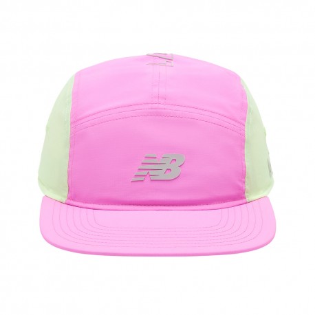 New Balance Cappellino Running 5 Panel London Edition Rosa Heat