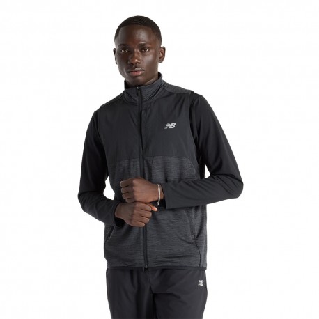 New Balance Gilet Running Heat Grid Nero Uomo