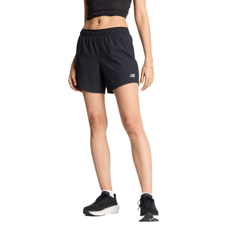 New Balance Pantaloncini Running Rc 5 Nero Donna