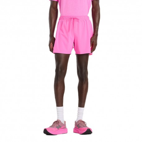 New Balance Pantaloncini Running Rc 5 Rosa Heat Uomo