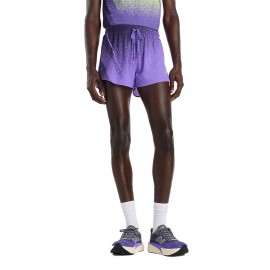 New Balance Pantaloncini Running Ultra Light Printed 3 Electric Purple Uomo