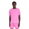 New Balance T-Shirt Running Athlerics Rosa Heat Heather Uomo