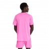 New Balance T-Shirt Running Athlerics Rosa Heat Heather Uomo