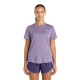 New Balance T-Shirt Running Athletics Candied Violet Heather Donna