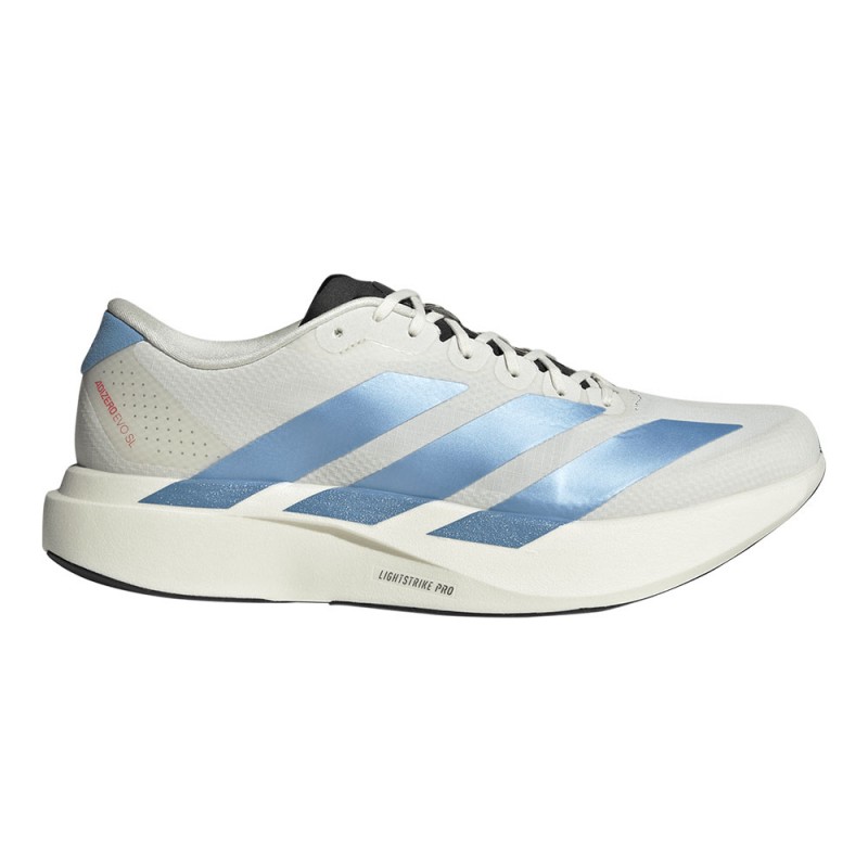 Adidas Adizero Evo Sl Bianco Blu Rosso - Scarpe Running Uomo