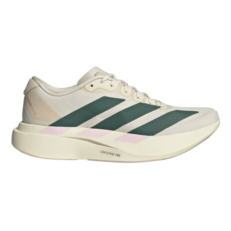 Adidas Adizero Evo Sl Bianco Verde Rosa - Scarpe Running Donna