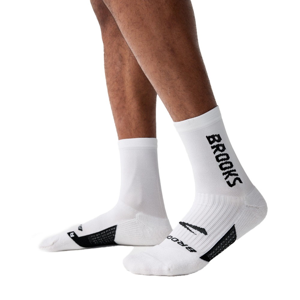 Brooks Calze Running Ghost Crew Bianco Brooks