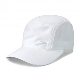 Brooks Cappellino Running Visiera Journey Hat Bianco