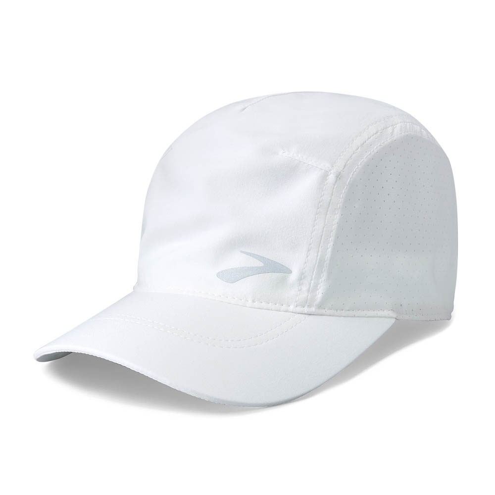 Brooks Cappellino Running Visiera Journey Hat Bianco