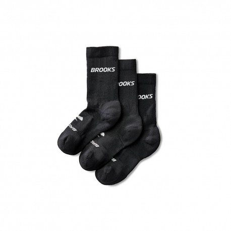 Brooks Calze Running Run In Crew 3 Pack Nero Brooks