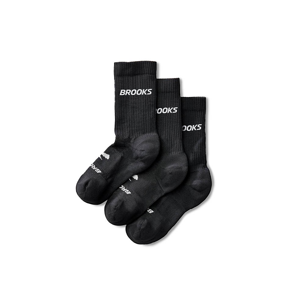 Brooks Calze Running Run In Crew 3 Pack Nero Brooks