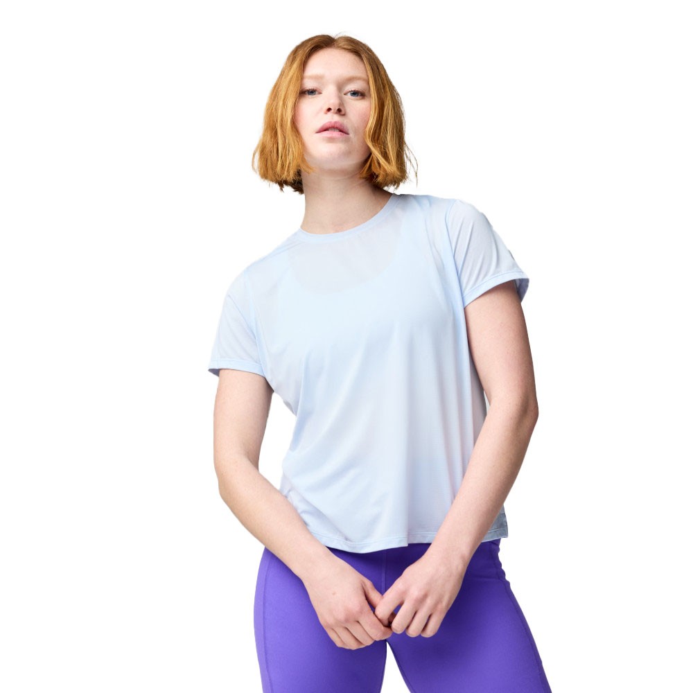 Brooks T-shirt Running Dash Sleeve Halogen Blu Donna