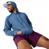 Brooks Felpa Running Movement Steel Blu Uomo