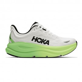 Hoka Bondi 9 Bianco Verde Tart Apple - Scarpe Running Donna