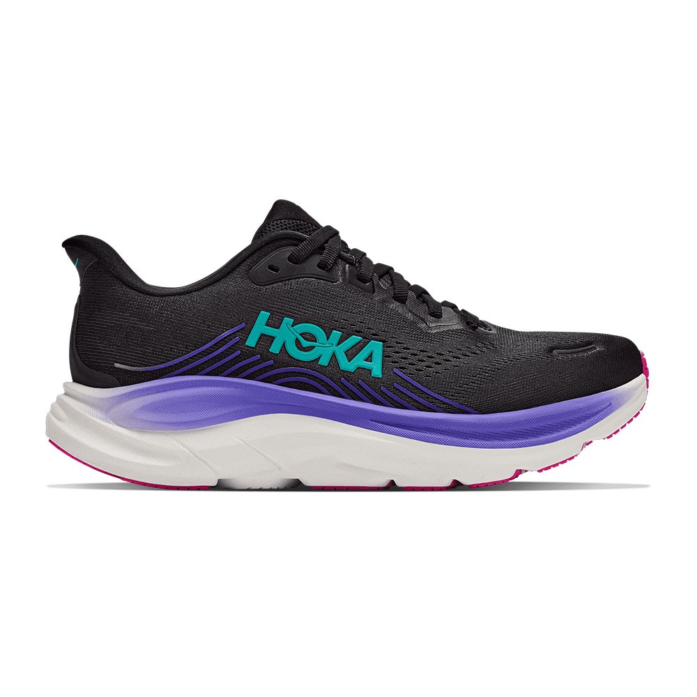 Hoka Clifton 11 Nero Neon Nebula - Scarpe Running Donna