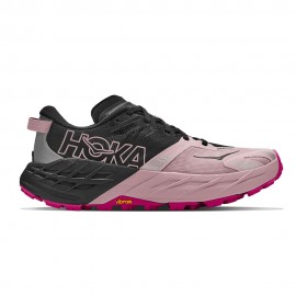 Hoka Speedgoat 7 Nero Rosa Opal - Scarpe Trail Running Donna