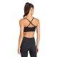 ADIDAS Reggiseno Sportivo Light Support Scrunch Nero Donna