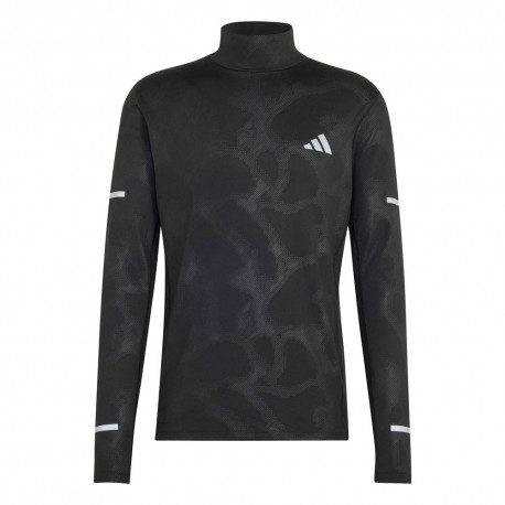 ADIDAS Maglia Running Turtle Neck Adi365 Climawarm Nero Uomo