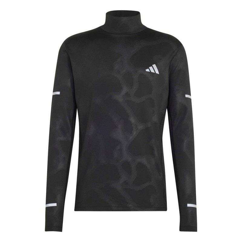 ADIDAS Maglia Running Turtle Neck Adi365 Climawarm Nero Uomo