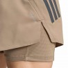ADIDAS Pantaloncini Running Adi365 Iconic 2In1 Brown Uomo