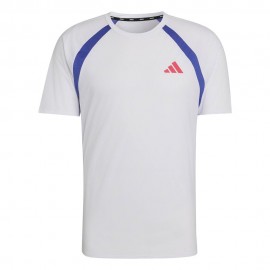 ADIDAS T-shirt Running Adizero Archive Bianco Viola Uomo