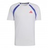 ADIDAS T-shirt Running Adizero Archive Bianco Viola Uomo