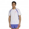 ADIDAS T-shirt Running Adizero Archive Bianco Viola Uomo