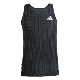 ADIDAS Canotta Running Adizero Carbon Nero Uomo