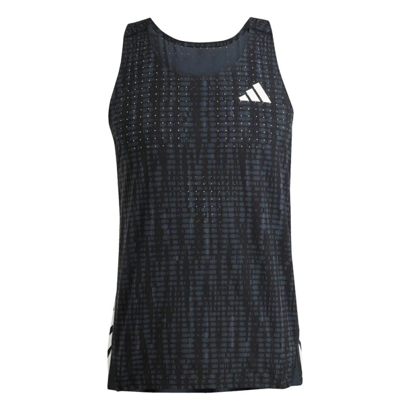ADIDAS Canotta Running Adizero Carbon Nero Uomo