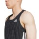 ADIDAS Canotta Running Adizero Carbon Nero Uomo