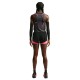 Nike Crop Canotta Running Aeroswift Grigio Volt Bianco Donna