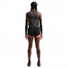 Nike Crop Canotta Running Aeroswift Grigio Volt Bianco Donna