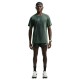 Nike T-shirt Running Af Stride Nero Verde Spark Argento Uomo