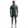 Nike T-shirt Running Af Stride Nero Verde Spark Argento Uomo