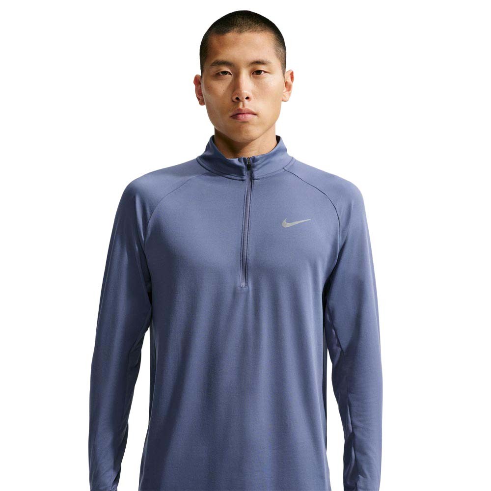 Nike T-Maglia Running Stride Felpa Running Diffused Blu Uomo