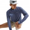 Nike T-Maglia Running Stride Felpa Running Diffused Blu Uomo