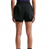 Nike Pantaloncini Running Flow Df Hr 2In1 Nero Argento Donna