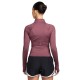 Nike Giacca Running Swift Full Zip Rosa Smoke Argento Donna