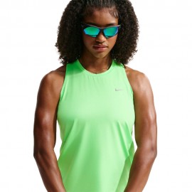 Nike Canotta Running Swift Df Standard Verde Argento Donna