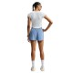 Nike Pantaloncini Running Tempo Run Work Blu Argento Donna
