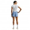Nike Pantaloncini Running Tempo Run Work Blu Argento Donna