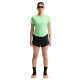 Nike T-shirt RunningTempo Run Illusion Verde Argento Donna