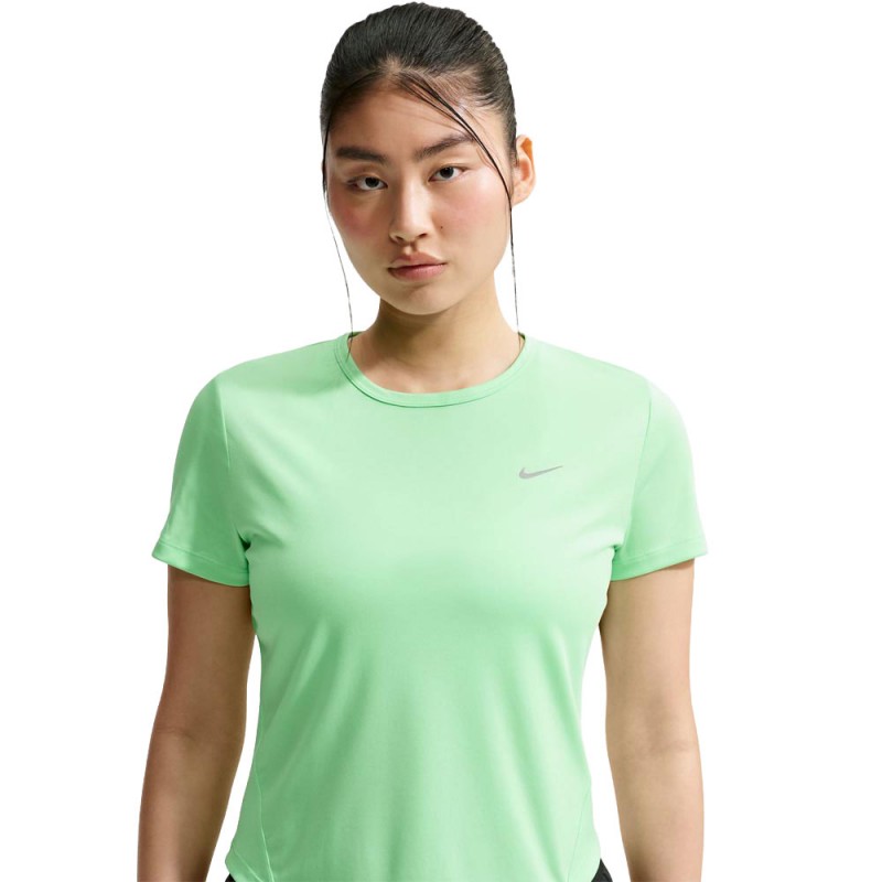 Nike T-shirt RunningTempo Run Illusion Verde Argento Donna