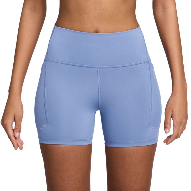 Nike Pantaloncini Running Tight Swift Hr 4" Azzurro Donna