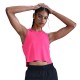 Nike Crop Canotta Running Aeroswift Hyper Rosa Nero Donna